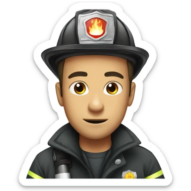 Cold firefighter sticker