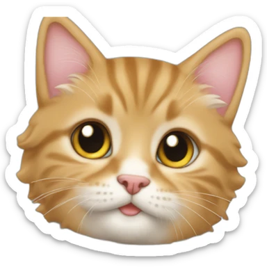 chaton sur un chien sticker