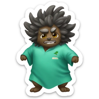 Rata surfeando sticker