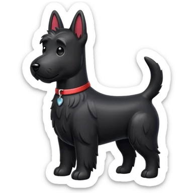 Scottie dog emoji sticker