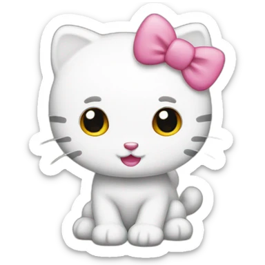 Hello kitti sticker