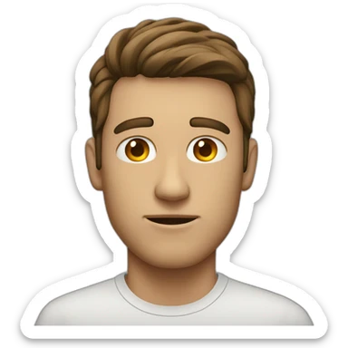 A guy with a negative canthal tilt sticker