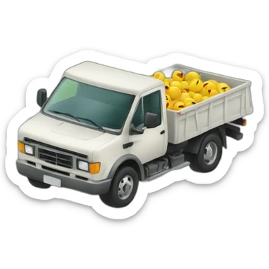 Voiture qui mange un camion sticker