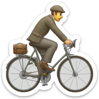 tweed-bicyclist sticker