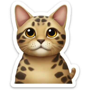 Tortoise cat sticker