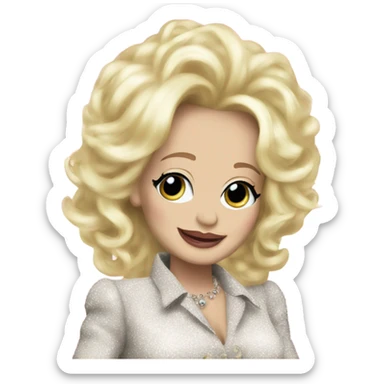 Dolly Parton happy new year  sticker