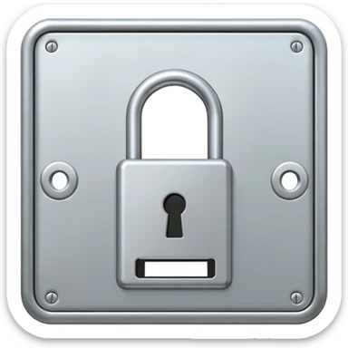 Keycard lock on a Door sticker