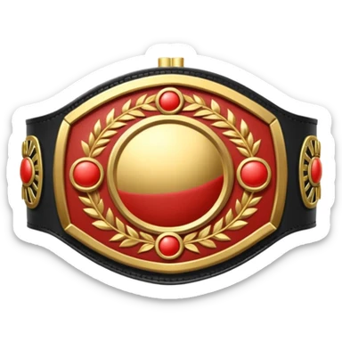 boxing champions belt sticker
