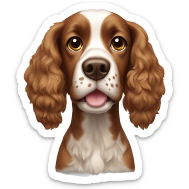 spaniel cocker brown sticker