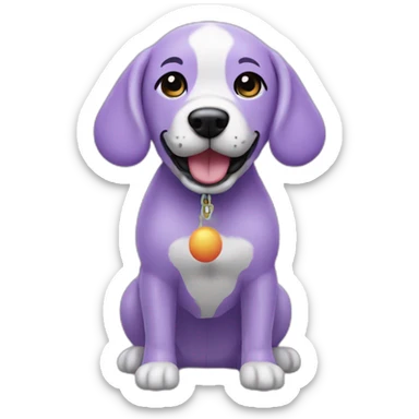 Lilac Baloons Dog toy sticker