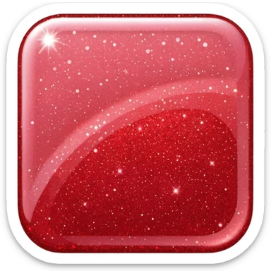 red glitter fix sticker
