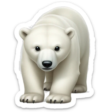 Wriring Polar Bear sticker