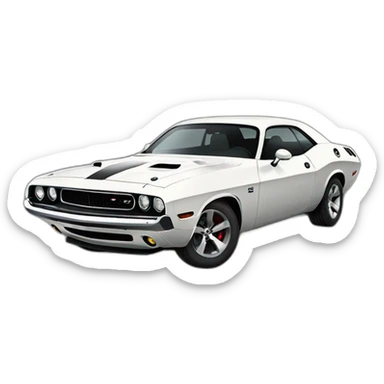 dodge challenger  sticker