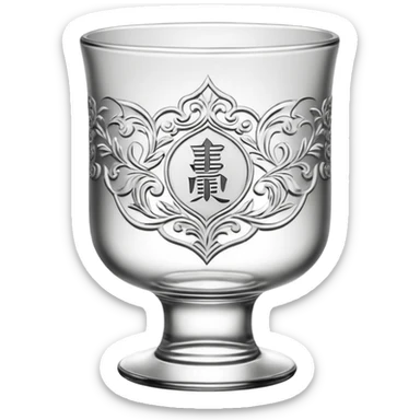 1 Chinese Baijiu cup sticker