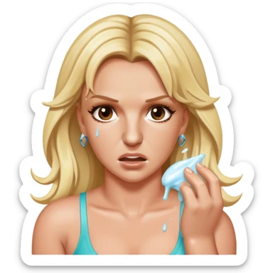 Britney Spears having food poisoning and vomiting  sticker