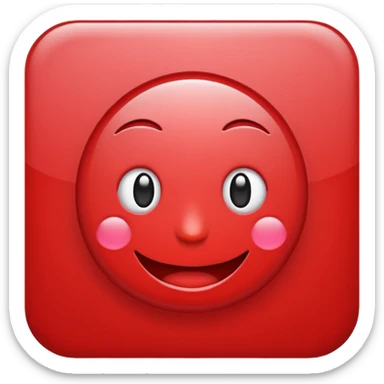Make a card emoji on which there is reverse sign in red colour  sticker