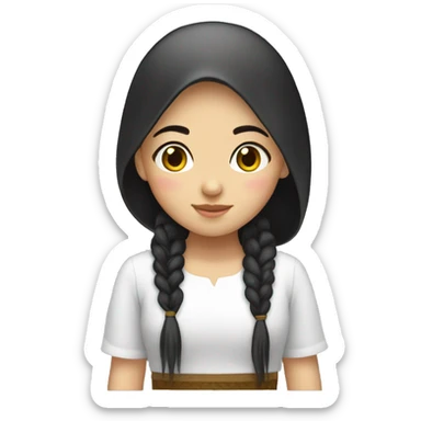 cute uzbek girls  sticker