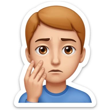 Eye twitching sticker