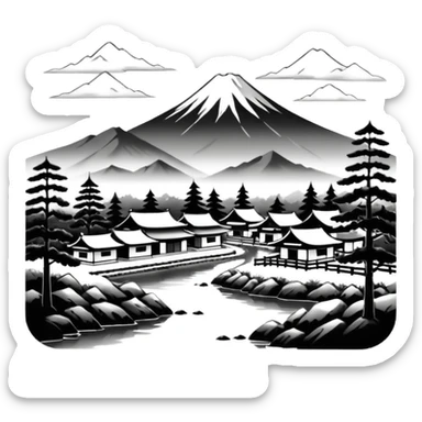A Japanese sketch sticker