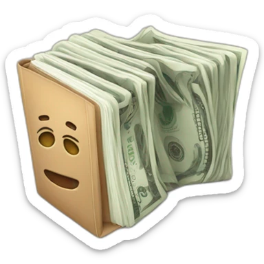 notebook money sticker