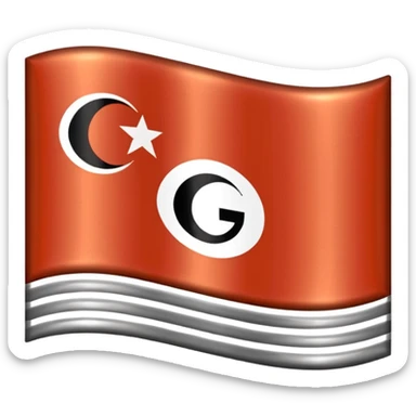 Flag of Georgia but with gravity sticker