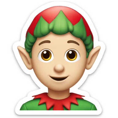 Elf on the shelf with white skin sticker