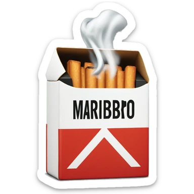 Marlboro box sticker