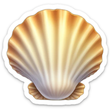 scallop-seashell sticker