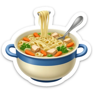 Chicken noodle soup  sticker