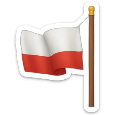 Rode vlag met drie kruizen sticker