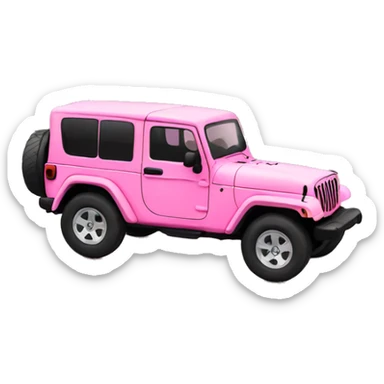 Pink Jeep sticker