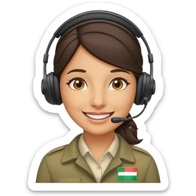 Female Italian tour guide  sticker