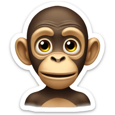 a monkey that cant smell sticker