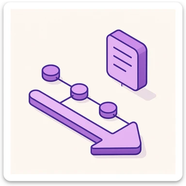 "Timeline", "history" no text, with the colors: Primary Purple:  #8B5CF6
  Light Purple:    #A78BFA sticker