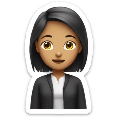 Translator girl sticker