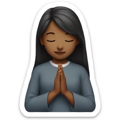 Girl Praying sticker