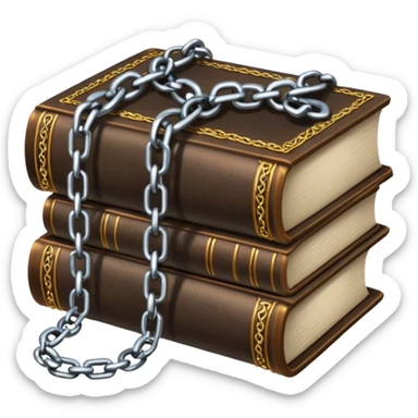 Chains + book sticker