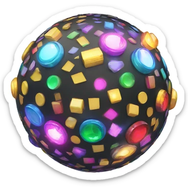 rotating disco ba sticker