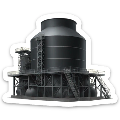 Black coal reactor sticker