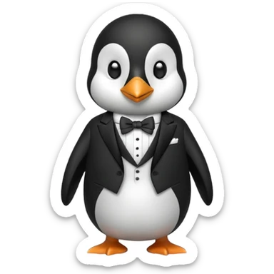 Penguin doing a SUI sticker