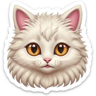 make a hyper realistic cute cat like mythical creature sticker