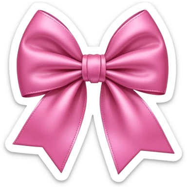 Cute pink bow sticker