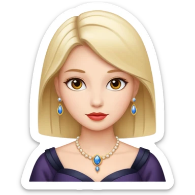 women dressed in elegant attire sticker