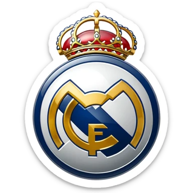 I want an emoji of real madrid logo of football and it should look realistic sticker