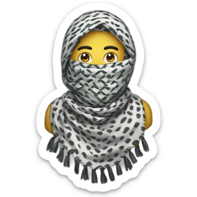 keffiyeh palestine sticker