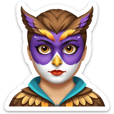 Cabeza de búho EDC festival  sticker