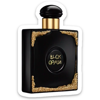YSL black opium perfume sticker