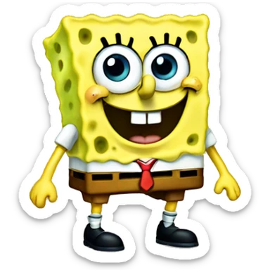happy spongebob sticker