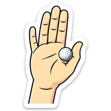 Golf clap sticker