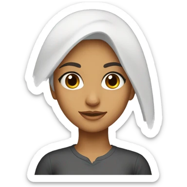 A Persian girl in Los Angeles  sticker